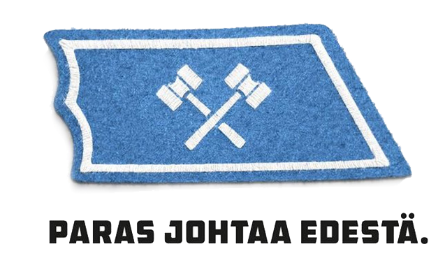 Paras johtaa edestä -slogan